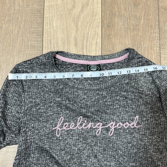 Laura Ashley Long Sleeve Feeling Good Gray and Pink Size L - Picture 9 of 12